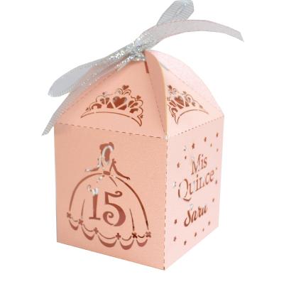 Mis XV Anos quinceanera party favor gift box