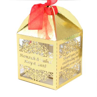 hot sale laser cut wedding box gift box