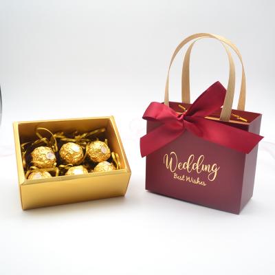 European style handle box wedding gift box