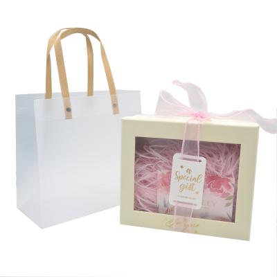 Full set of gift box with handle bag ribbon thank you cards Lafite paper