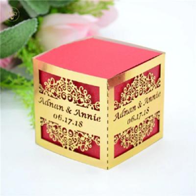 Laser cut lace wedding box Arabic gift box 